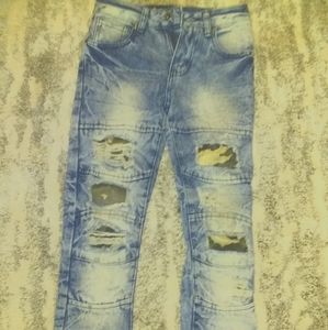 Road Narrows Boys Distressed Jeans